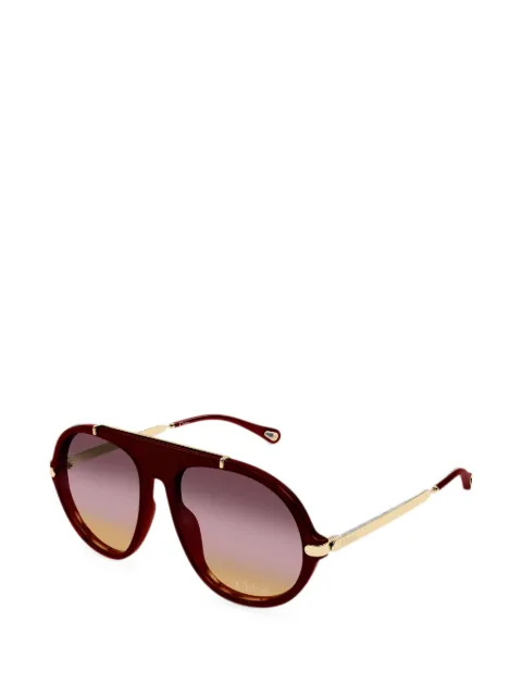 Chloé Eyewear oversized-frame gradient-lens sunglasses