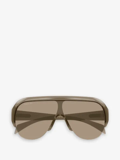 Gucci Eyewear shield-frame pilot-style sunglasses