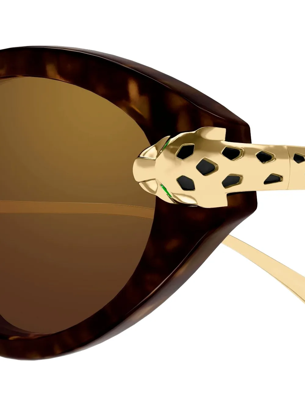 Cartier Eyewear Zonnebril met cat-eye montuur Bruin