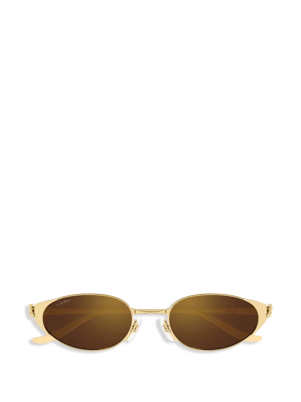 Cartier Eyewear Occhiali da sole ovali - Oro