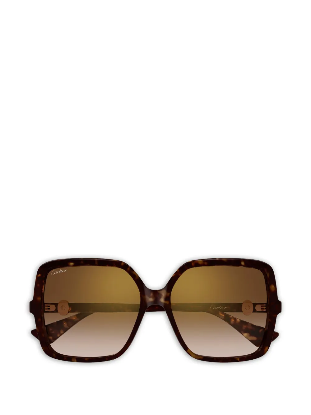 Cartier Eyewear Occhiali da sole oversize - Marrone