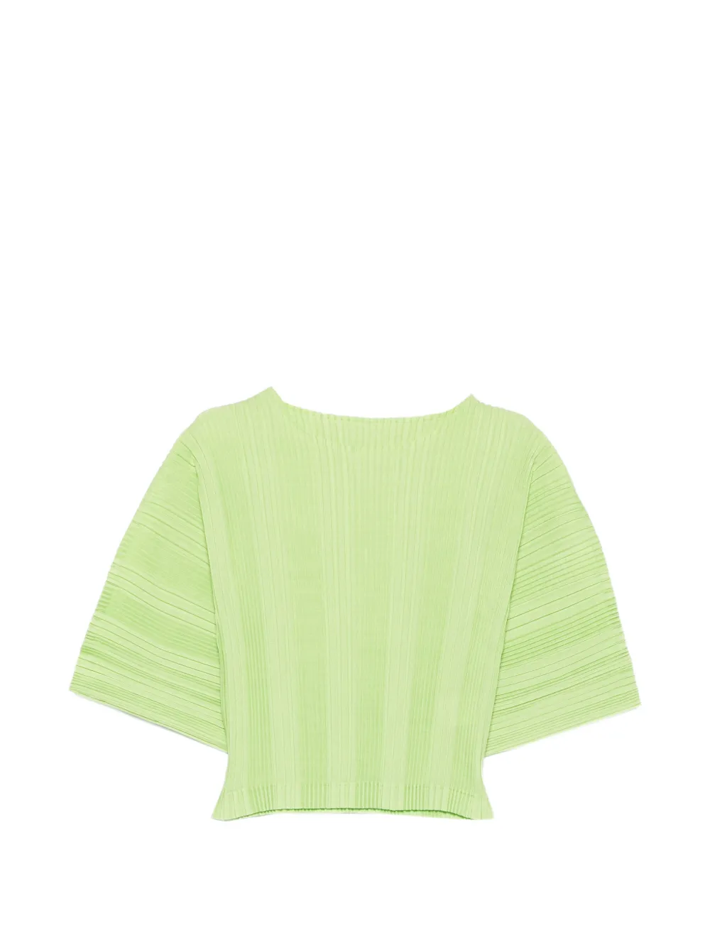 Issey Miyake pleated top - Verde
