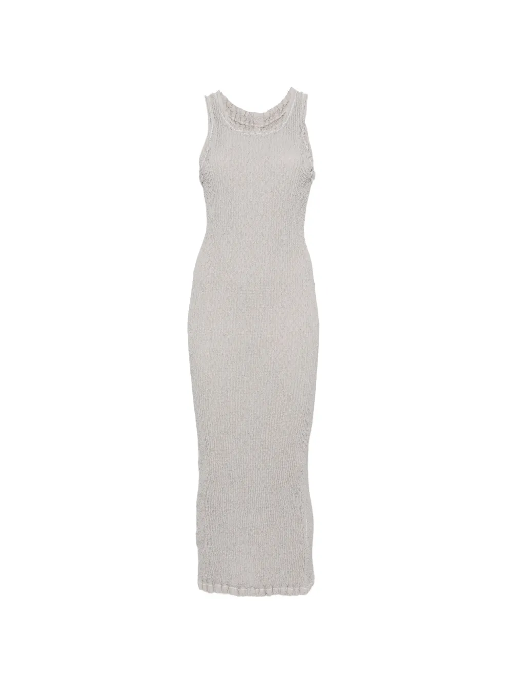 Issey Miyake textured midi dress - Grigio