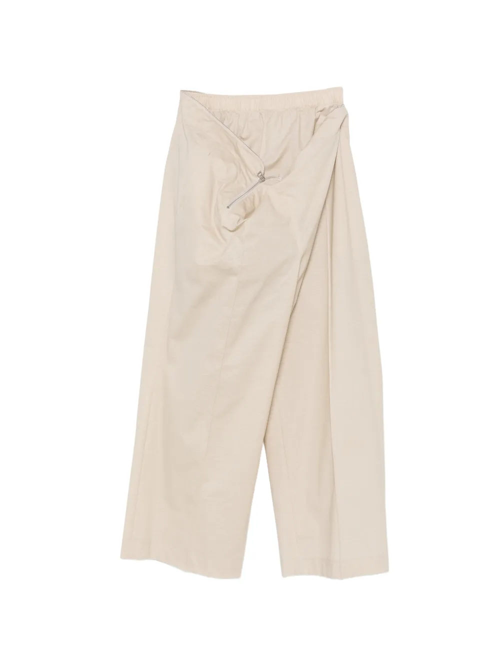 Issey Miyake Fasten Up zip-detail trousers - Toni neutri