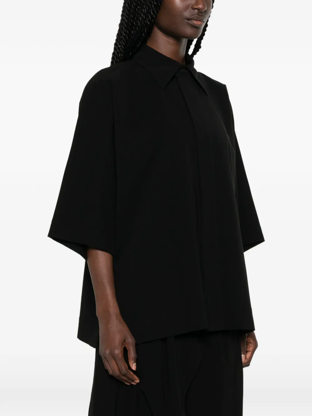  Issey Miyake Camicia Looped - Nero 