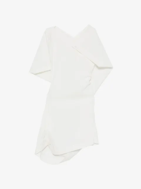 Issey Miyake vestido asimétrico y diseño drapeado