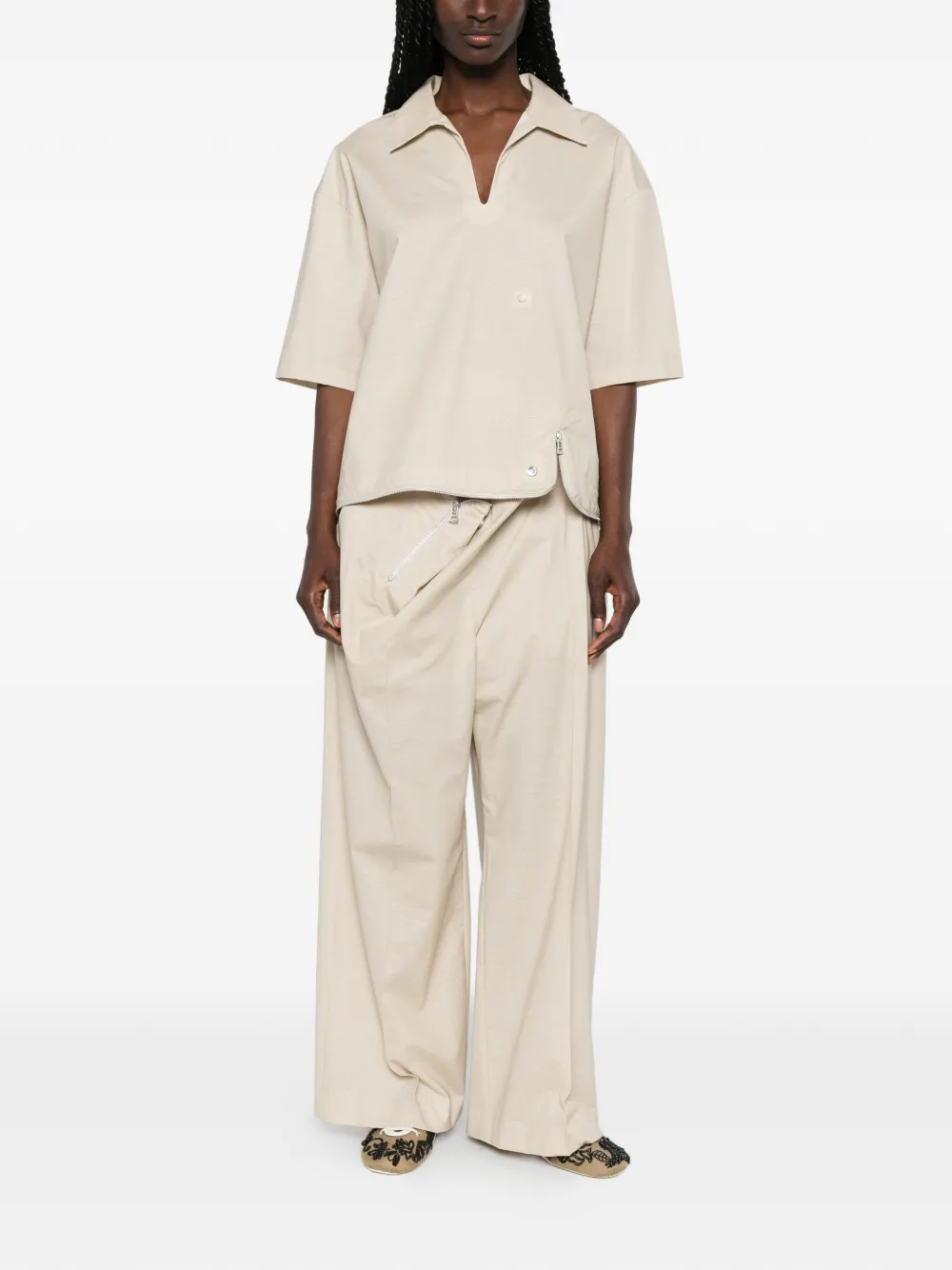 Issey Miyake Fasten Up top Beige