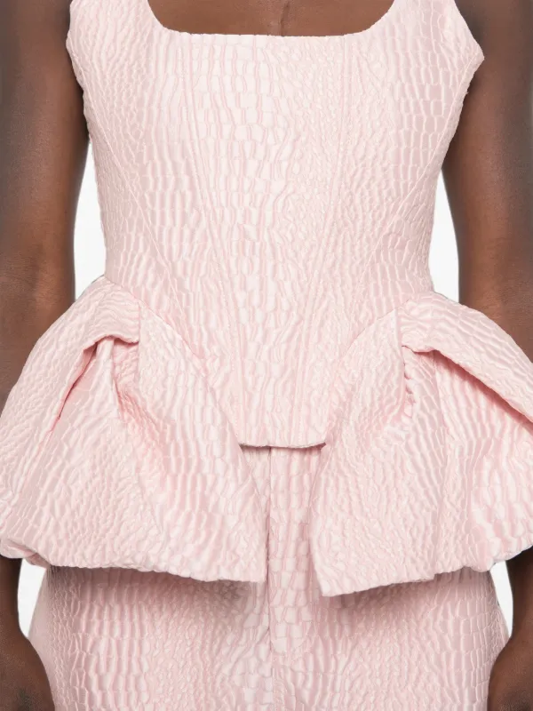 MARQUES ALMEIDA ペプラム トップス Marques'Almeida ペプラムヘム トップ | ピンク | FARFETCH JP