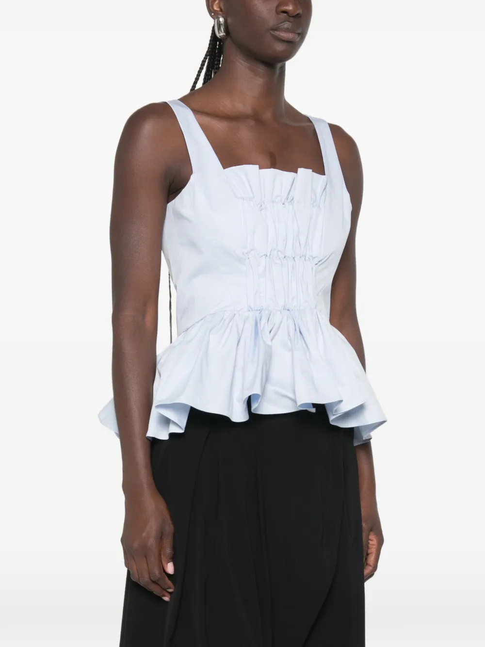  Marques'almeida Gathered Top - Azul 