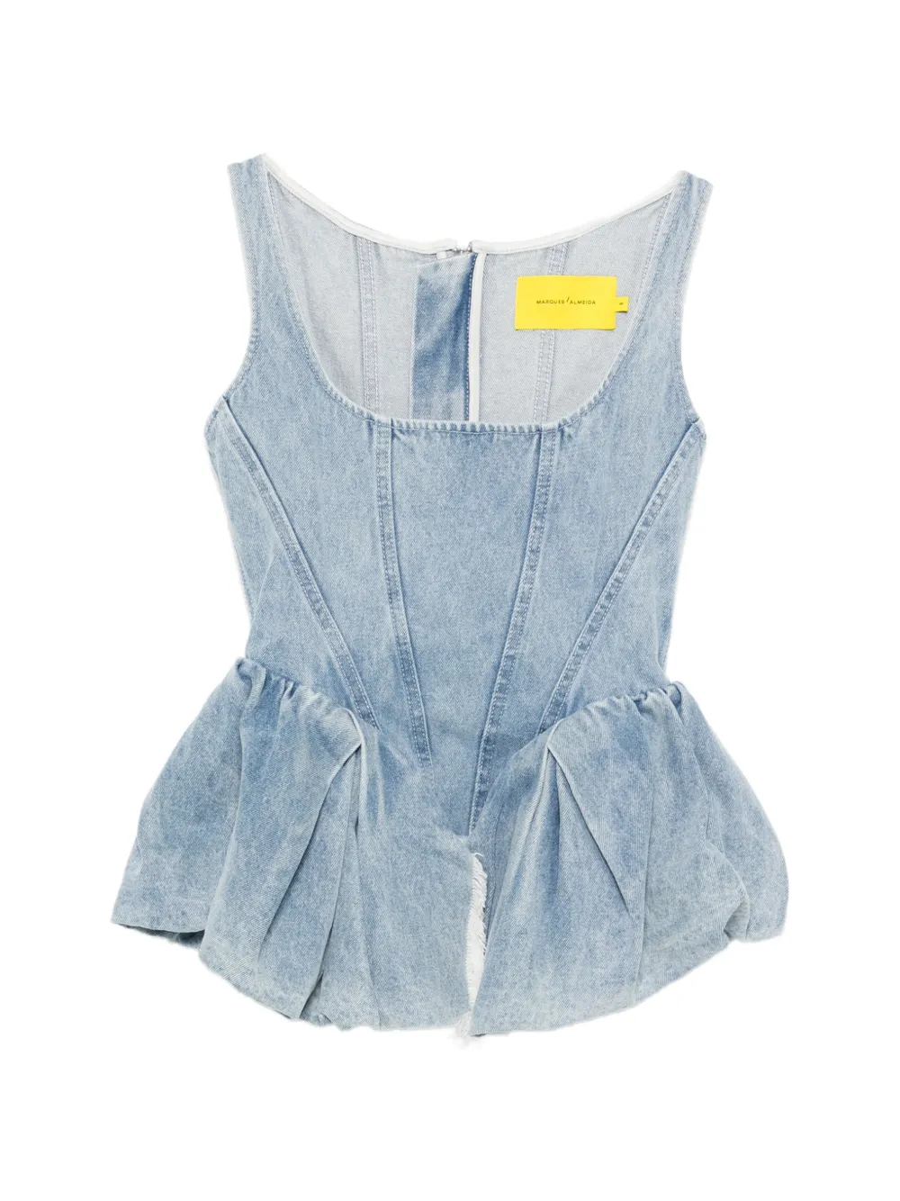 Marques'Almeida corset top - Blu