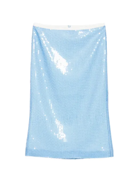 SHUSHU/TONG falda midi con detalles de lentejuelas