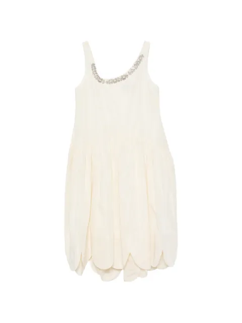 Simone Rocha crystal-embellished midi dress