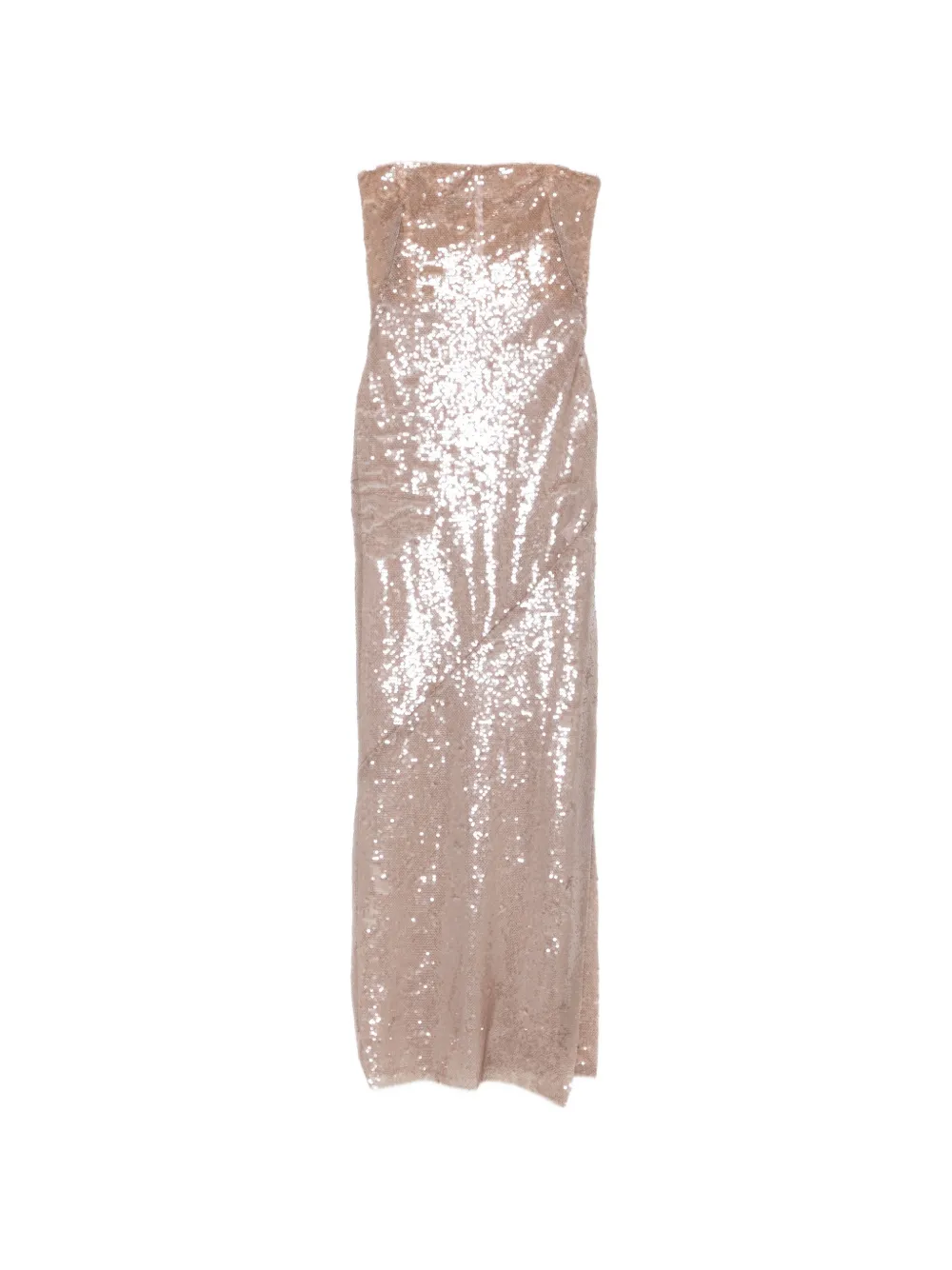 Galvan London sequin-embellished bandeau maxi dress