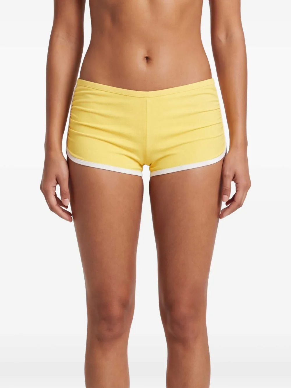 Christopher Esber Oasis boyshorts met ruches Geel