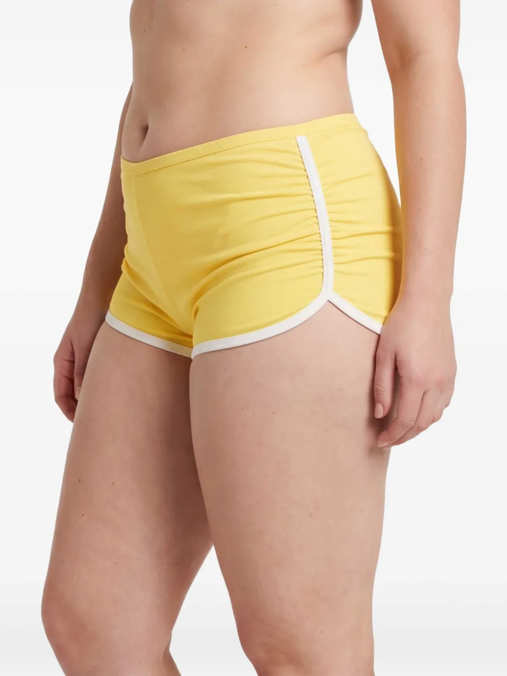 Christopher Esber Oasis boyshorts met ruches Geel