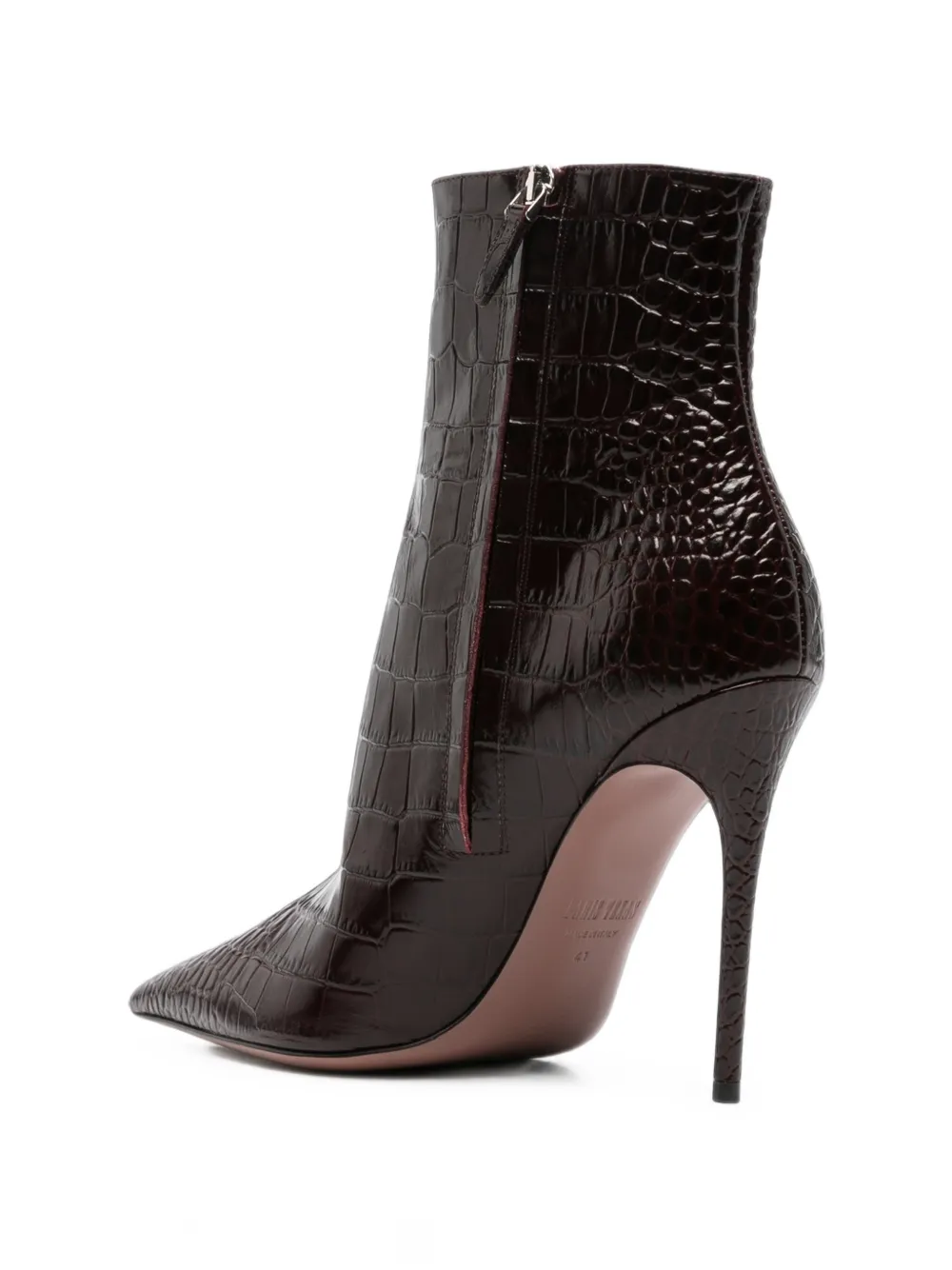 Paris Texas croc-effect Vera ankle boots Rood