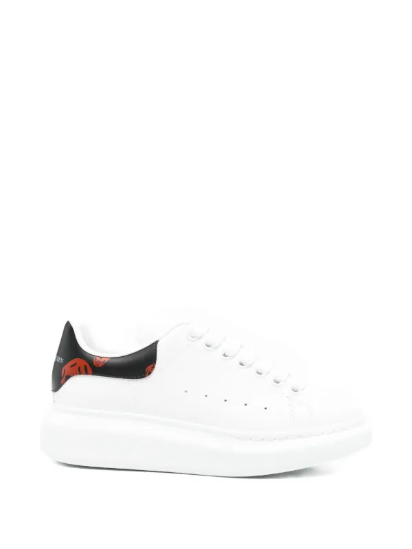 Alexander McQueen Oversized Low-top Skull-details Sneakers in White