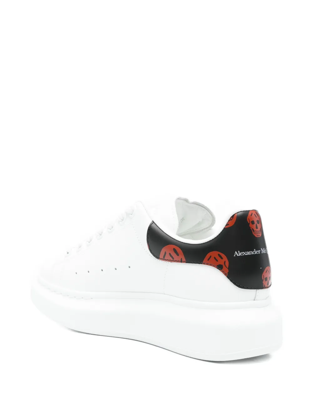 Alexander McQueen Oversized low-top skull-details sneakers Wit