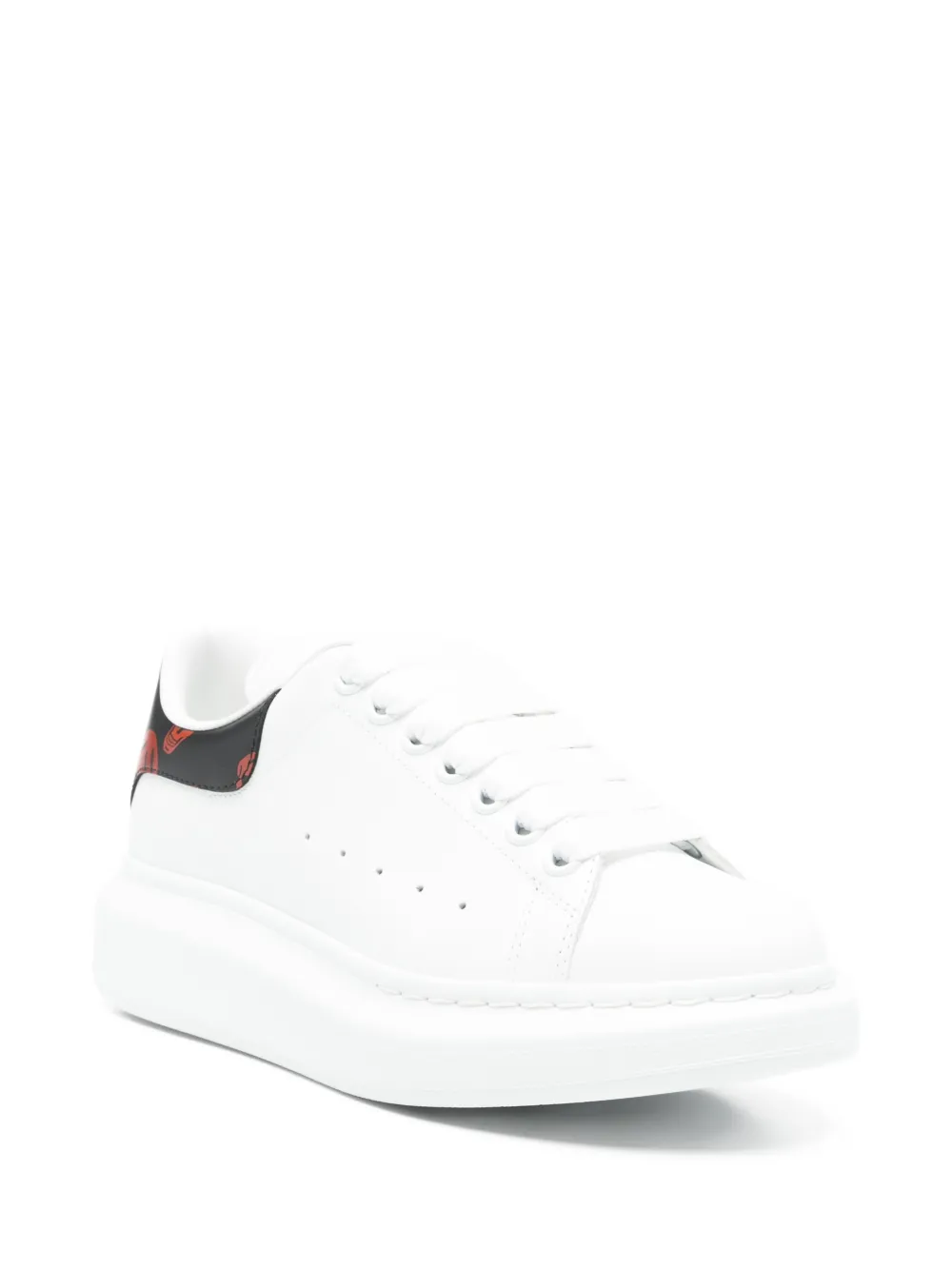 Alexander McQueen Oversized low-top skull-details sneakers Wit