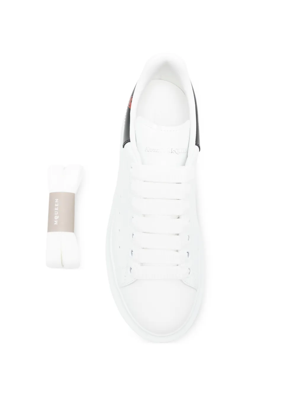 Alexander McQueen Oversized low-top skull-details sneakers Wit