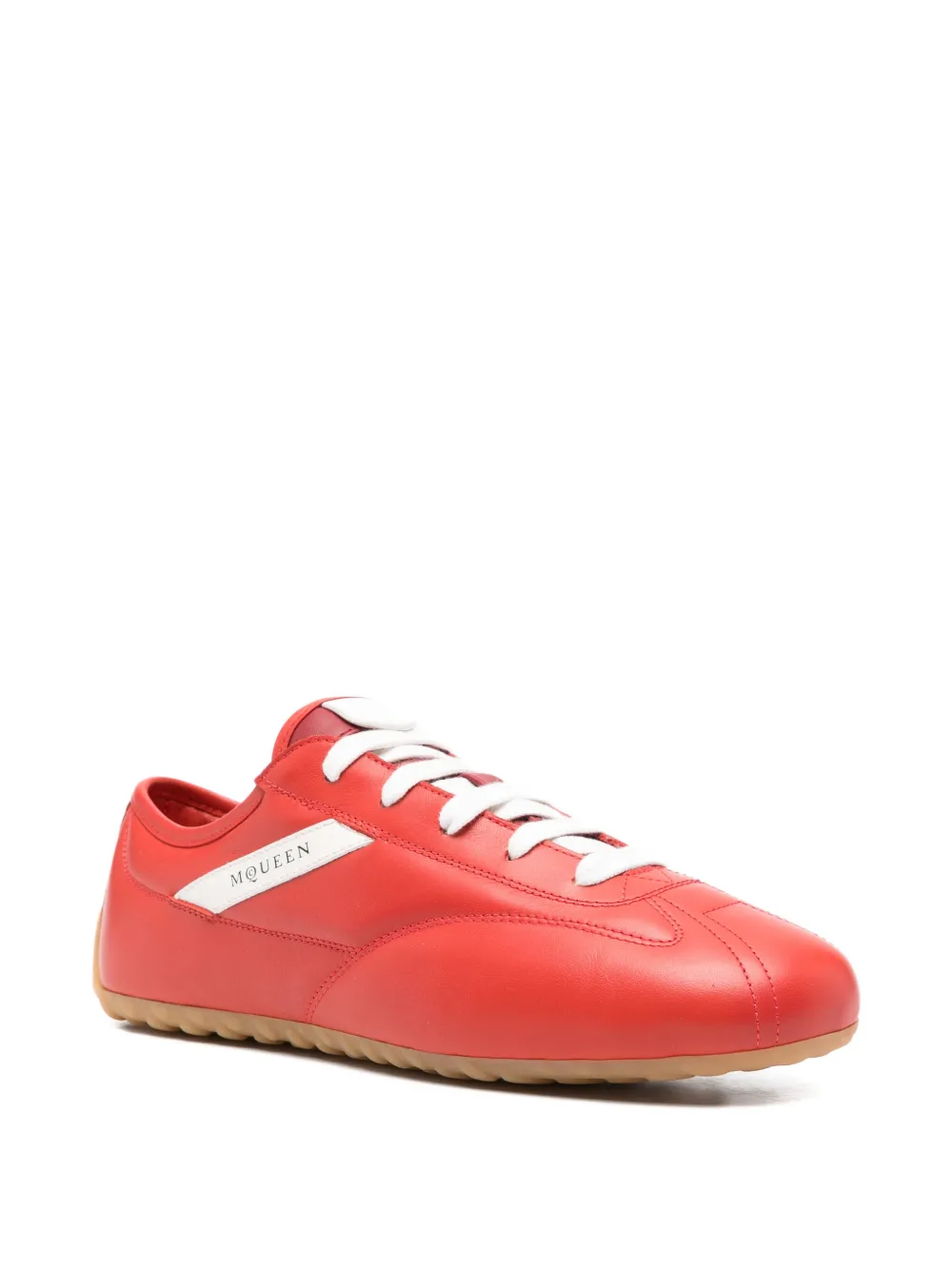 Alexander McQueen Boxe sneakers met logodetail Rood