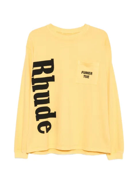 RHUDE logo-print pocket T-shirt
