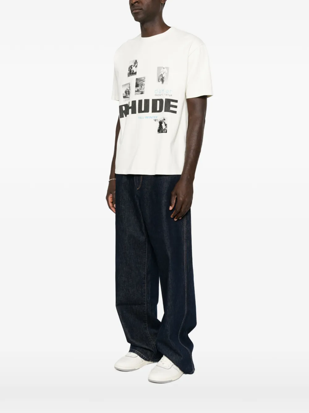 RHUDE Winter 91 T-shirt Beige