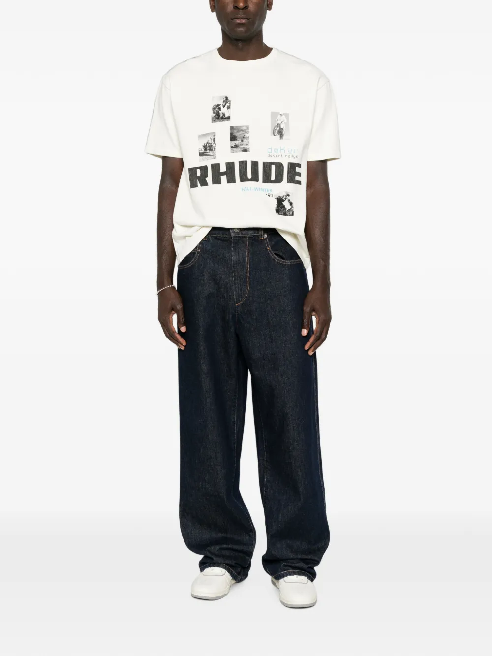 RHUDE Winter 91 T-shirt Beige