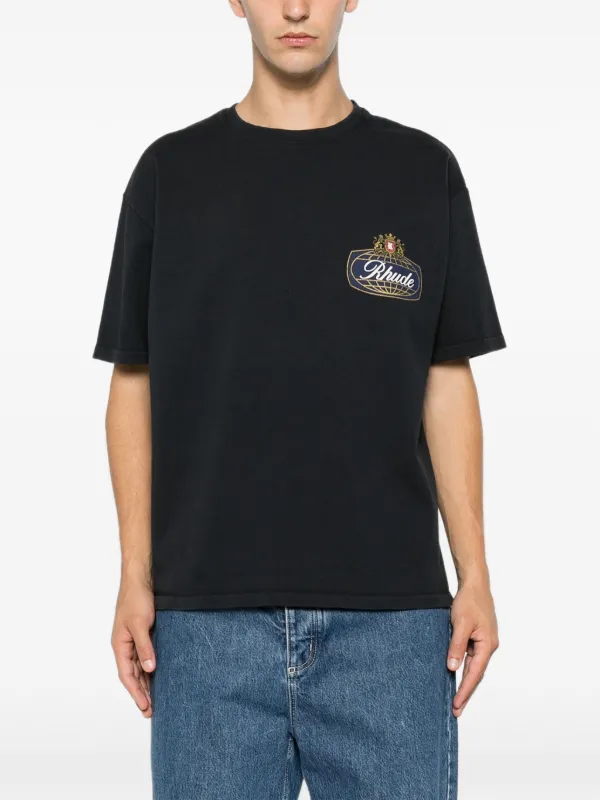 RHUDE Rhude Safari Crest Tee | Black | FARFETCH