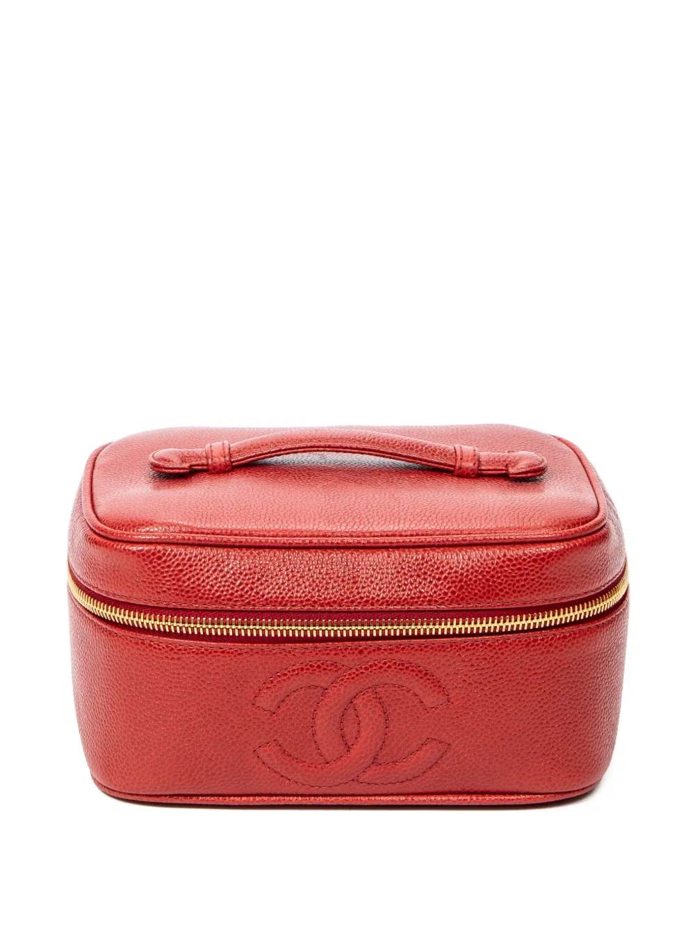 CHANEL Pre-Owned 1996-1997 CC vanity bag - Rosso