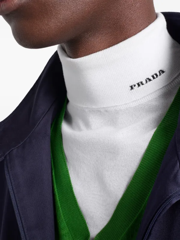 Prada short-sleeve Turtleneck Sweater | White | FARFETCH