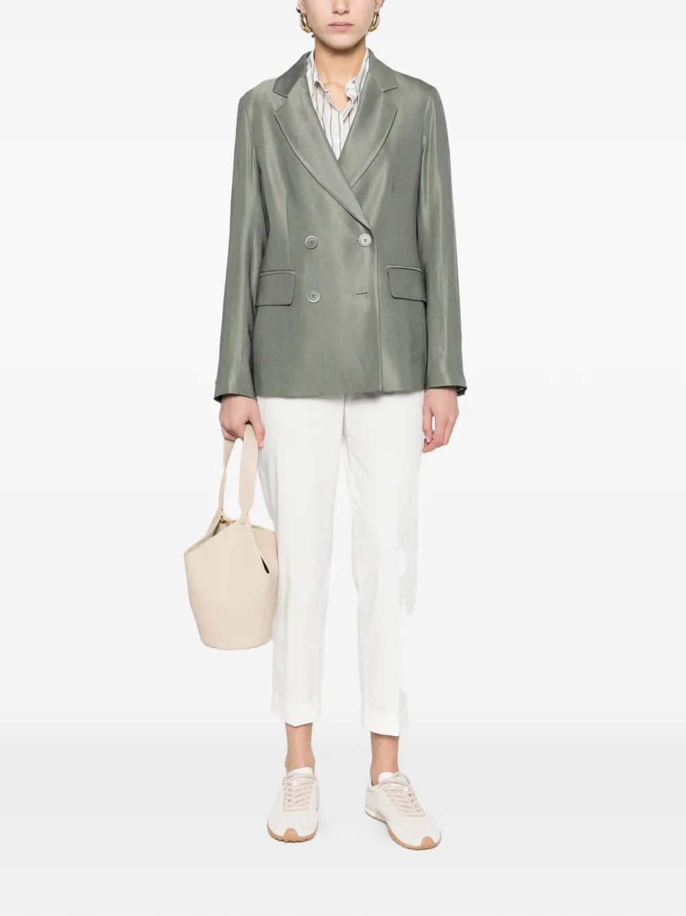 Double-Breasted Pocket Blazer