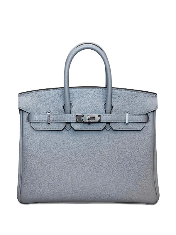 Hermès Pre-owned 2025 25 Birkin Tote Bag in Grey