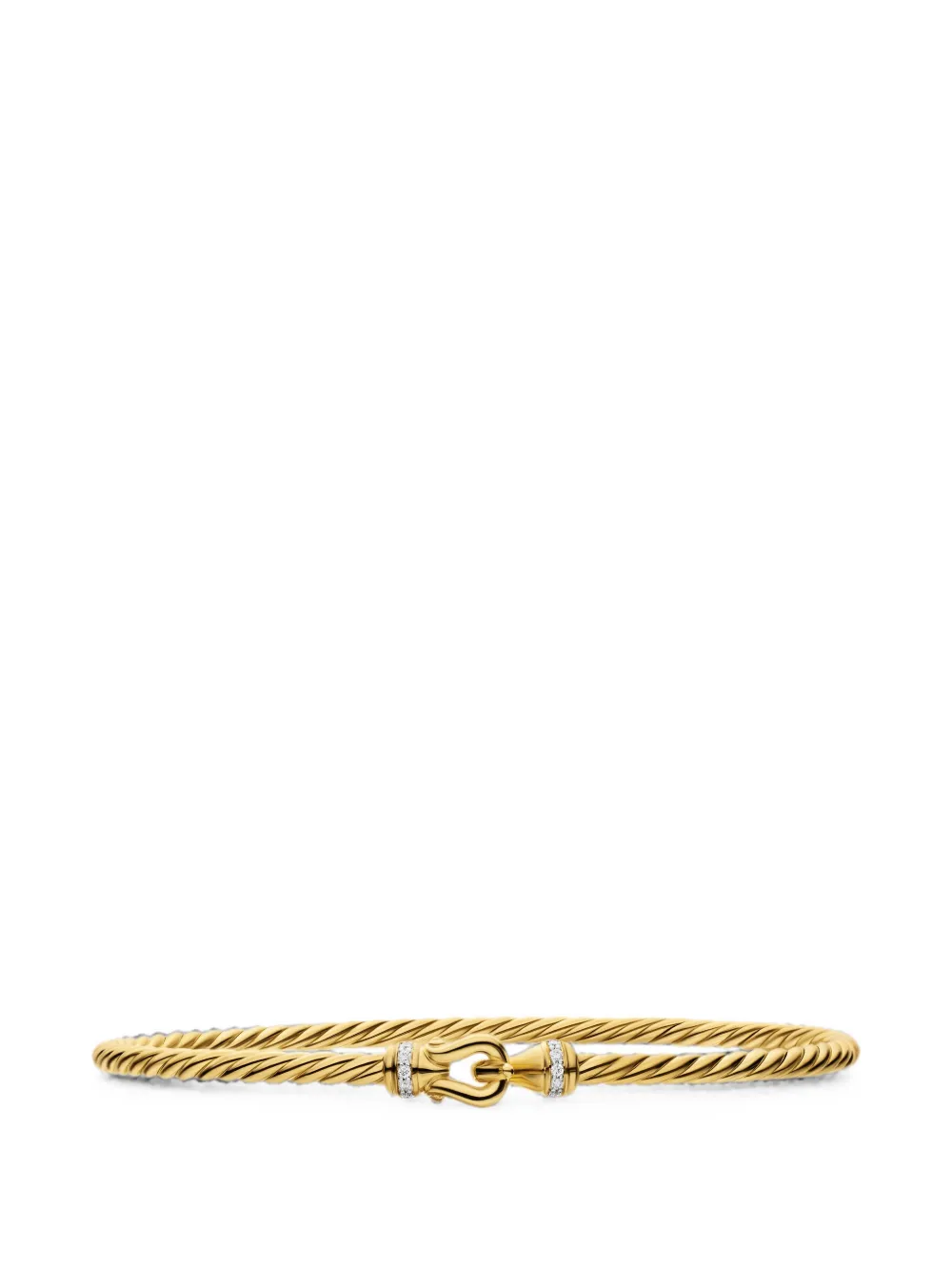 David Yurman Cablespira Flex Diamond Bracelet In Gold