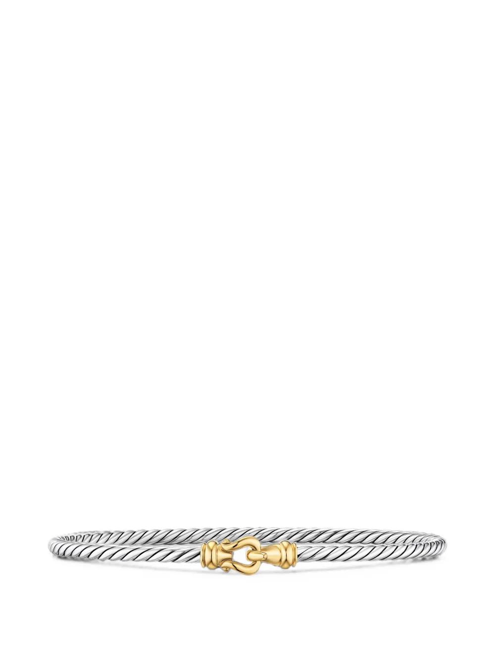 David Yurman Cable Flex Buckle Bracelet In Metallic