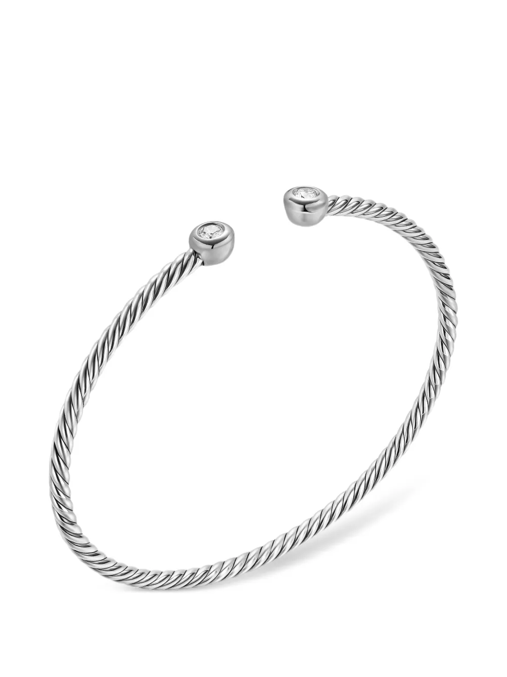  David Yurman Sterling Silver Flex Bracelet 
