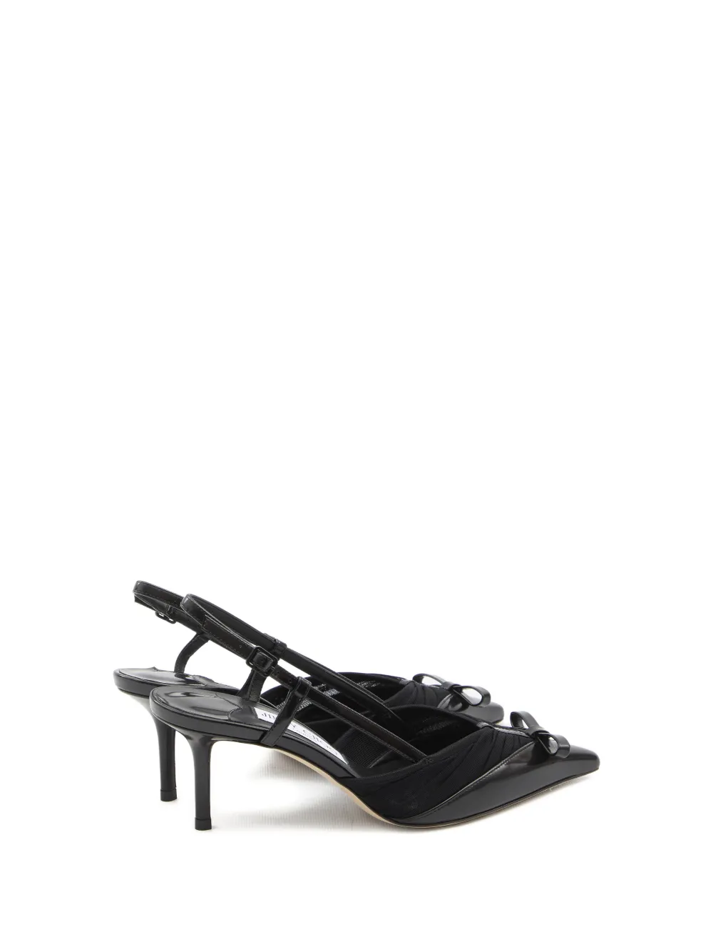 Jimmy Choo tulle bow afia pumps Zwart
