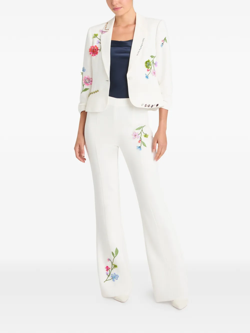 Cinq A Sept Vine Kailyn broek met bloemenprint Wit