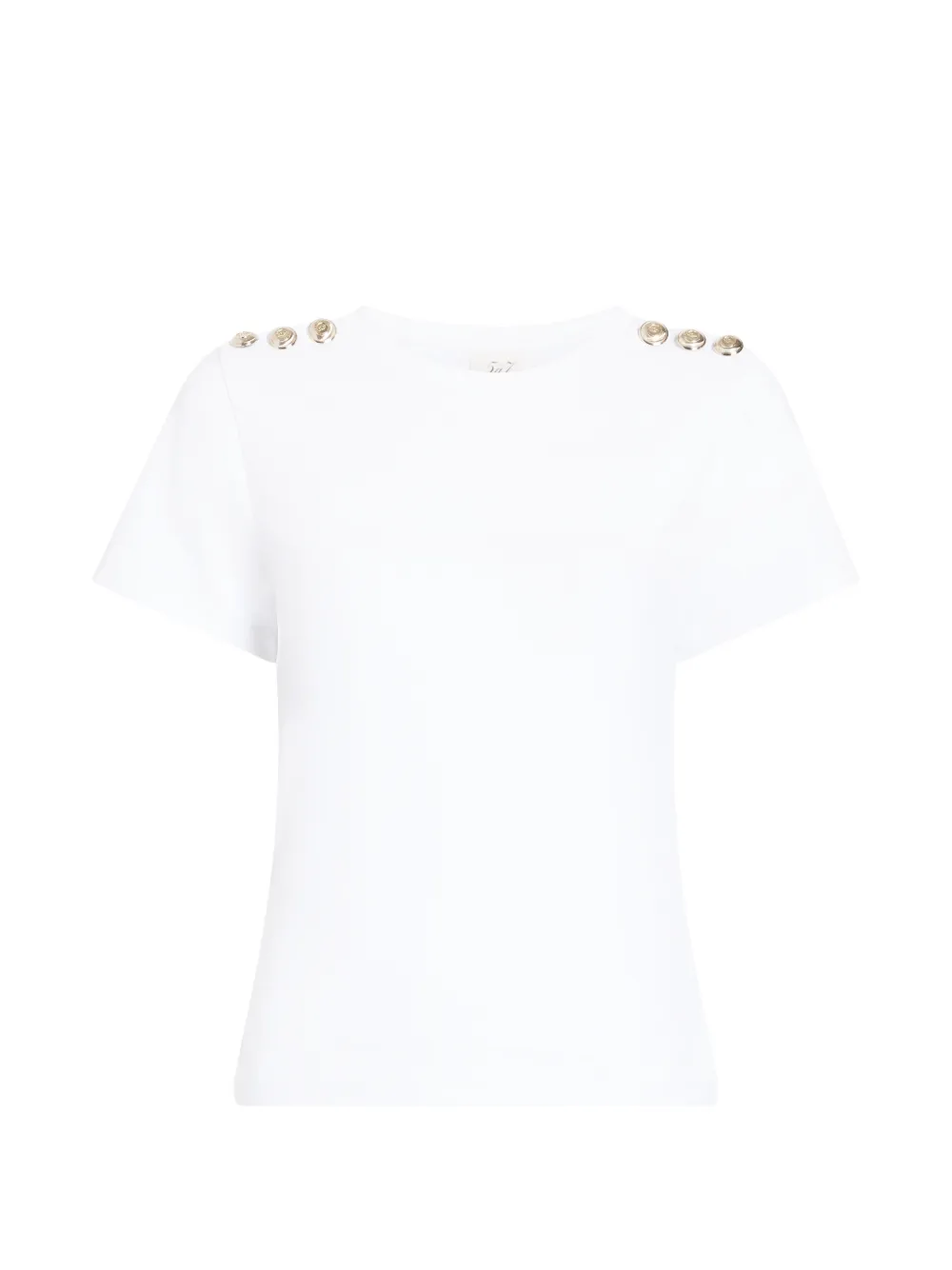 Cinq A Sept button jasper T-shirt - Bianco