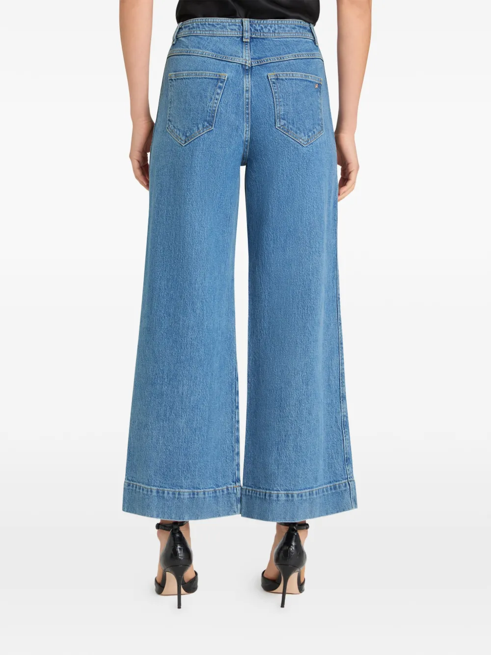 Cinq A Sept Betsy jeans met wijde pijpen Blauw