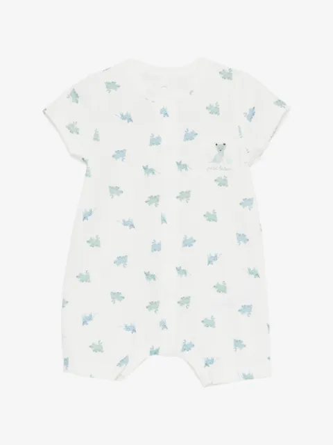 Petit Bateau romper estampado manga corta
