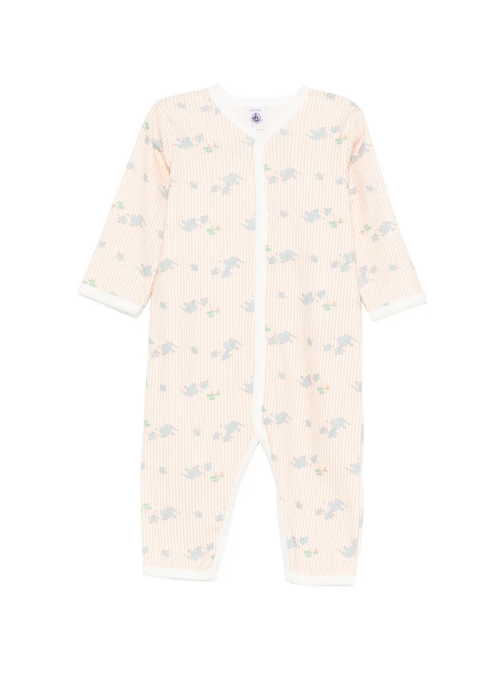 Petit Bateau striped romper - Arancione