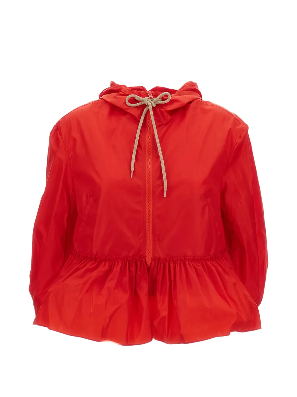 Simone Rocha taffeta hooded jacket - Rosso