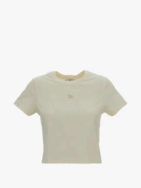 Maison Kitsuné t-shirt à écusson renard et col rond