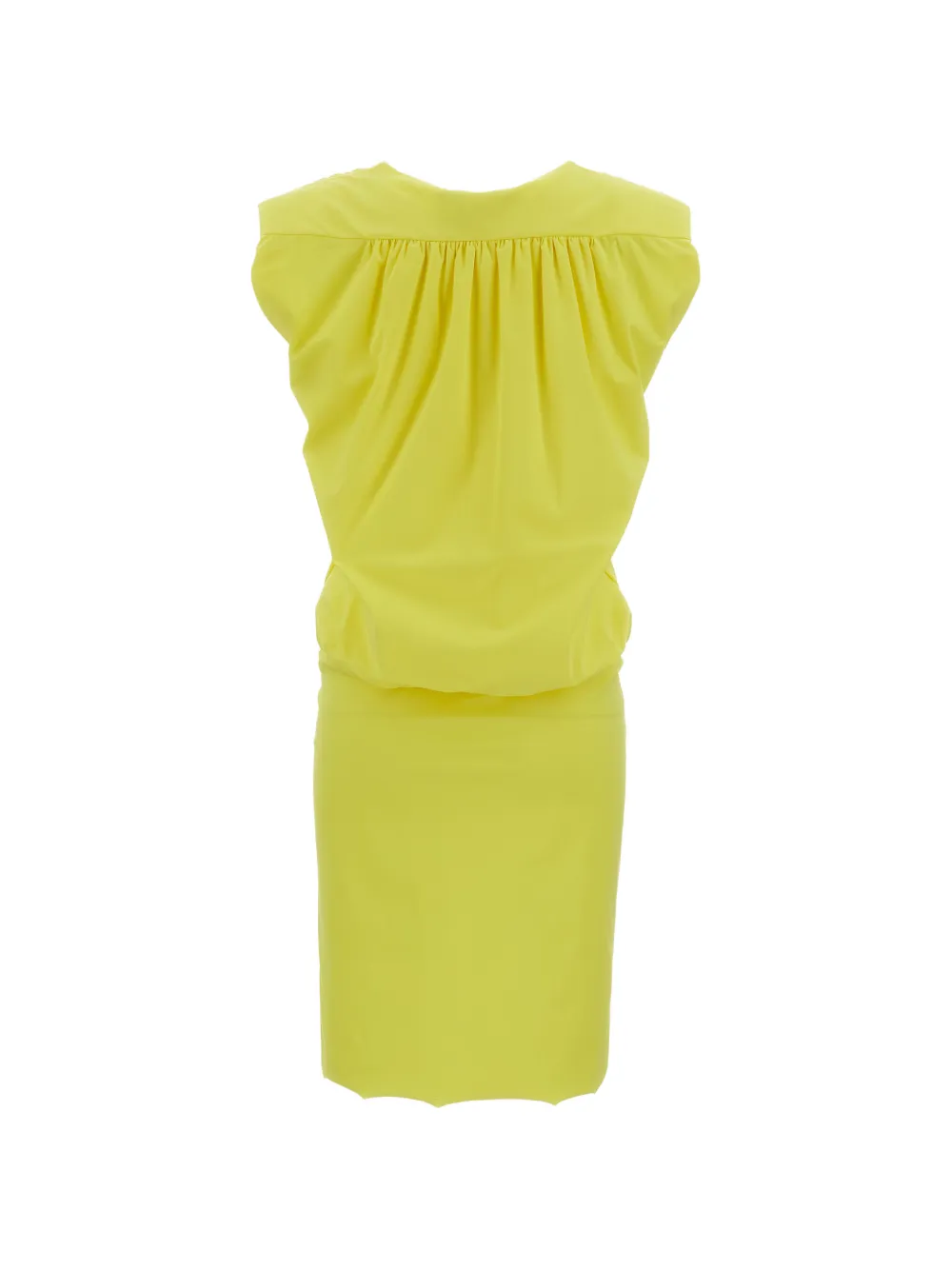 Irie' Gathered Midi Dresses - Yellow 