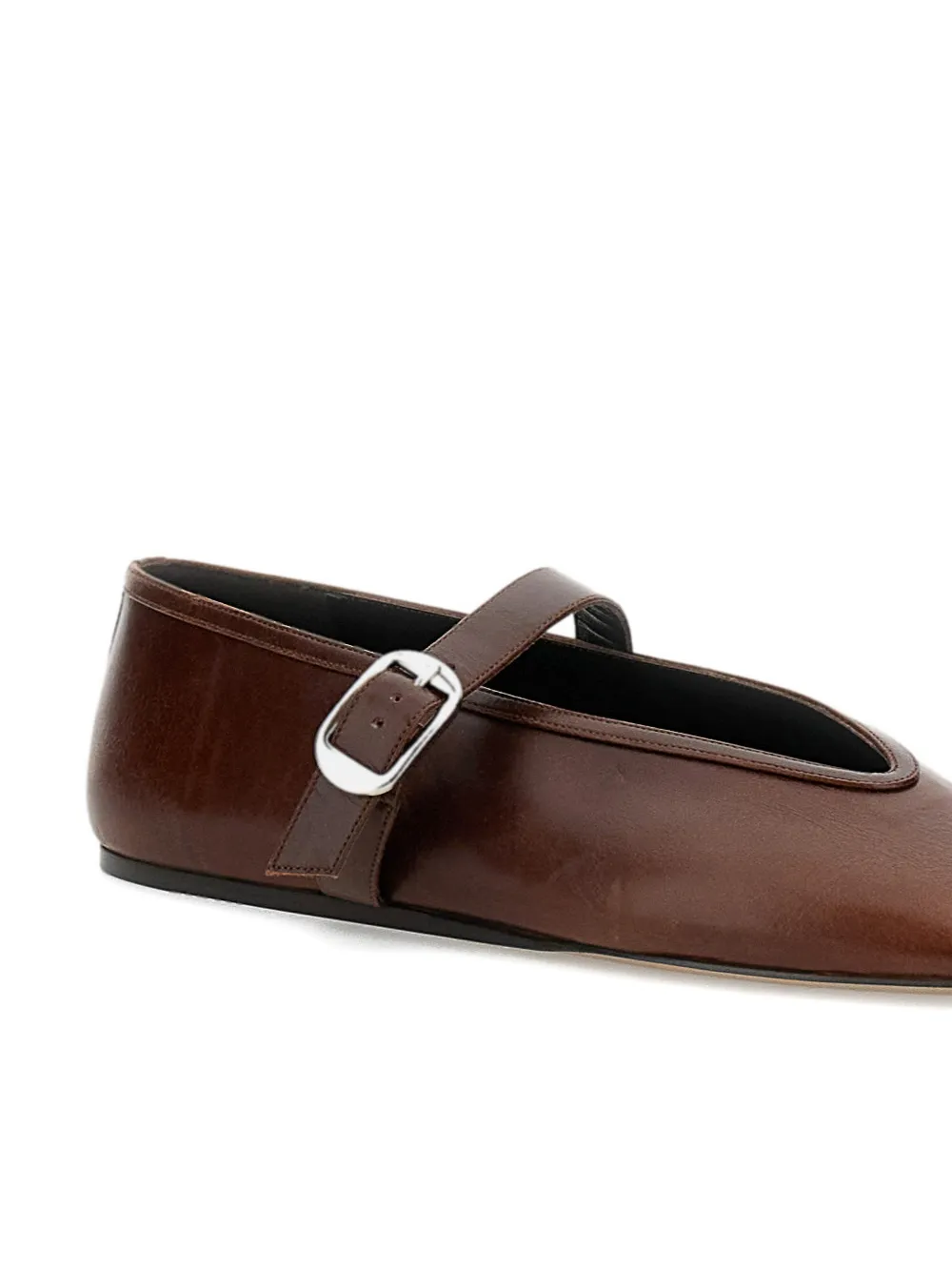 Le Monde Beryl Stella ballerina's met gesp Bruin