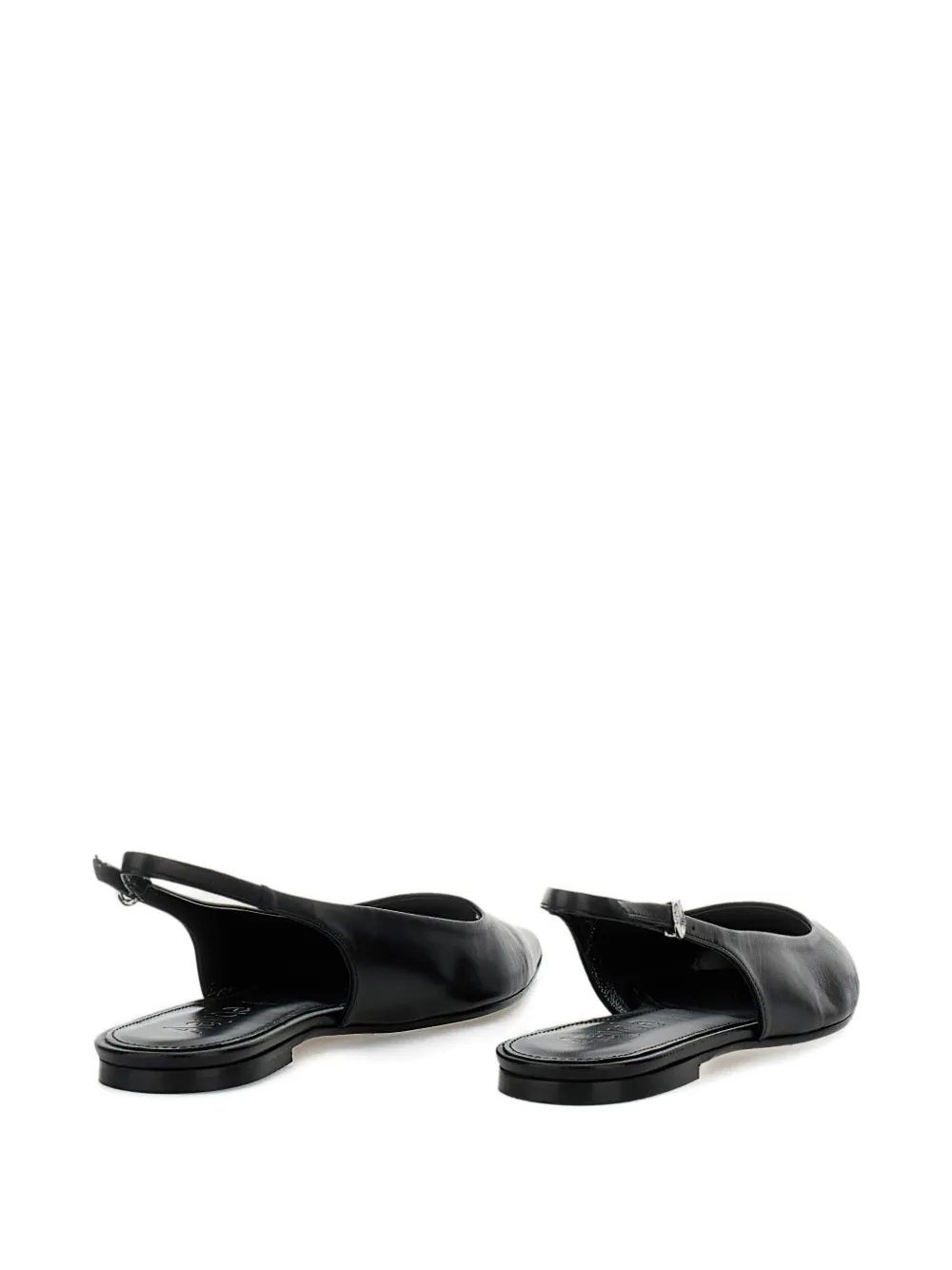 Aeyde Annora pointed flat pumps Zwart