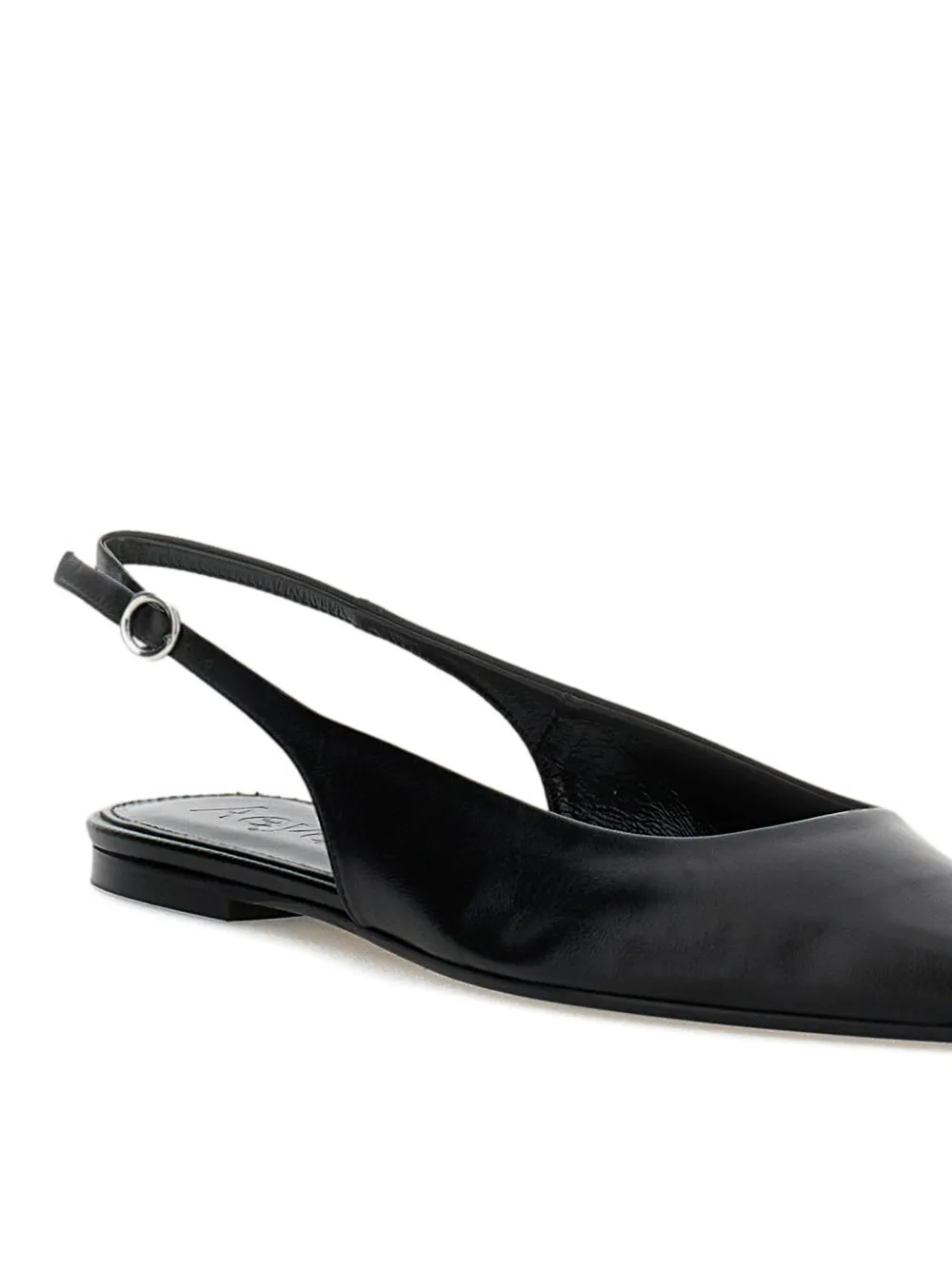 Aeyde Annora pointed flat pumps Zwart