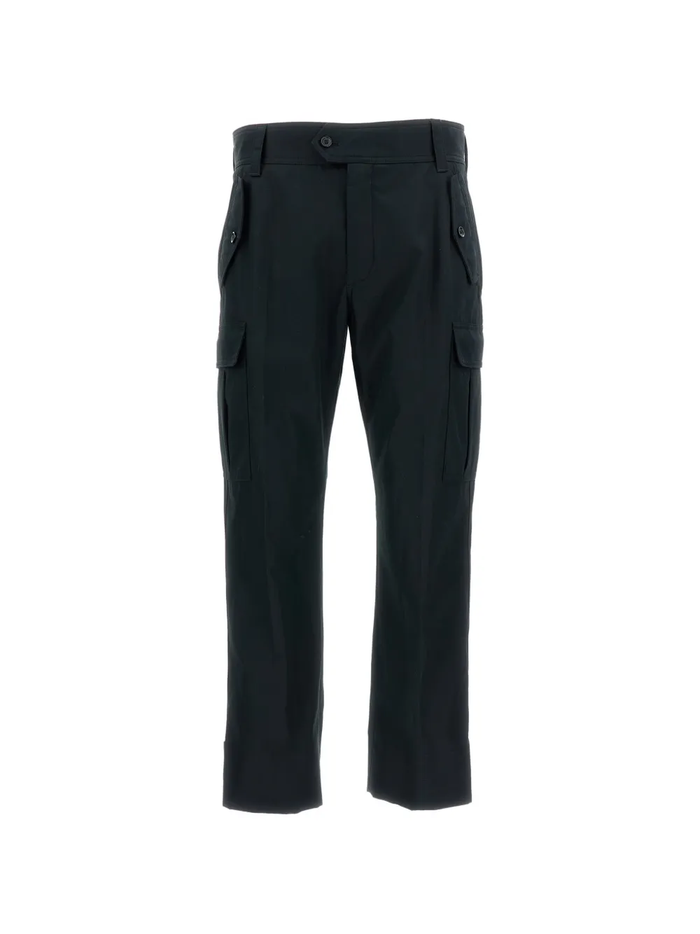 Alexander McQueen buttoned cargo-pocket trousers – Black