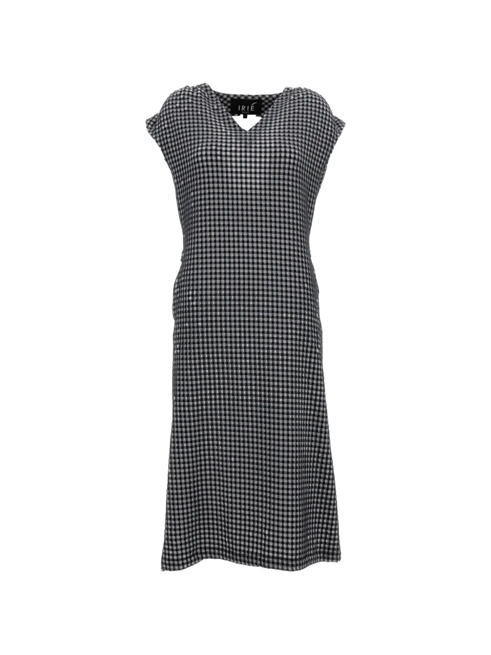 Irie' Abito midi a quadri - Nero